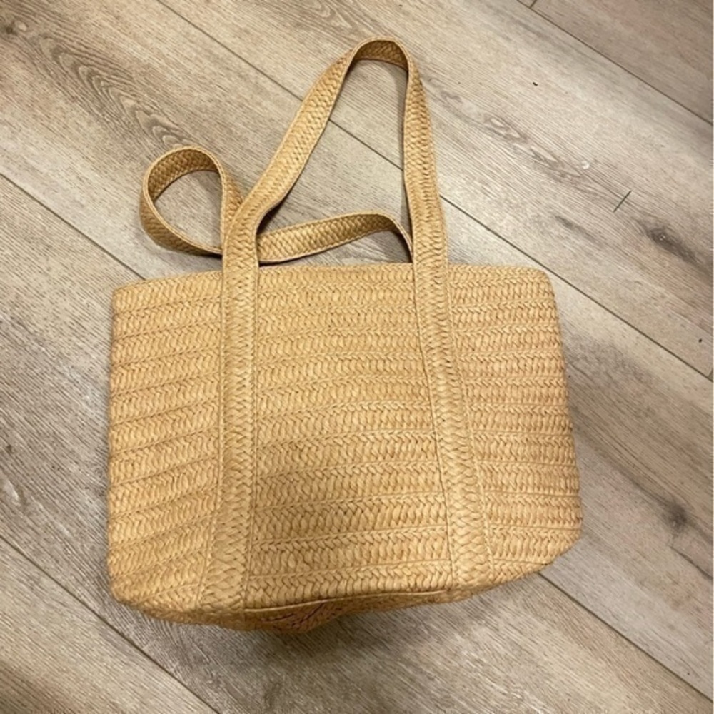 Draper James straw tote bag
